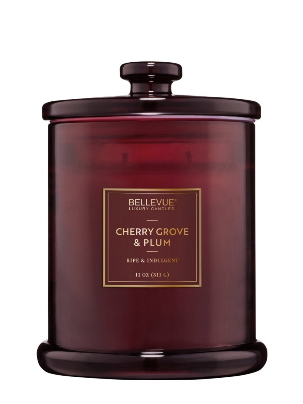 (Ew)Bellevue Luxury 11oz  Scented Glass Candle - CherryGrove